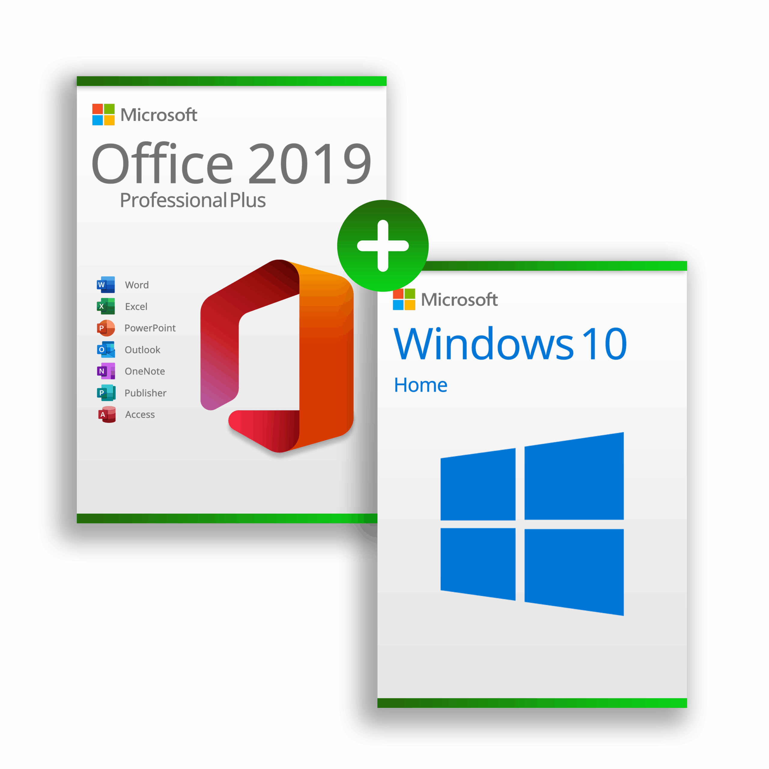 Bundle Windows 10 Home + Office 2019 Professional Plus